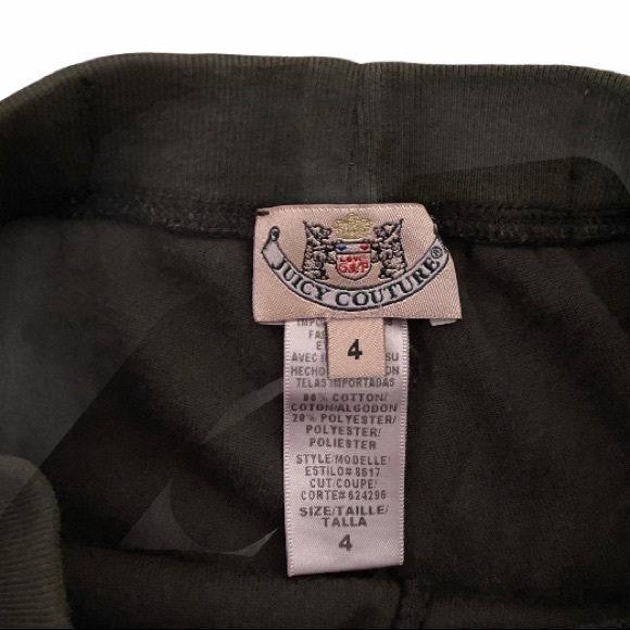 Juicy Couture Velour Track Suit, Girl Size 4 - Picture 4 of 6